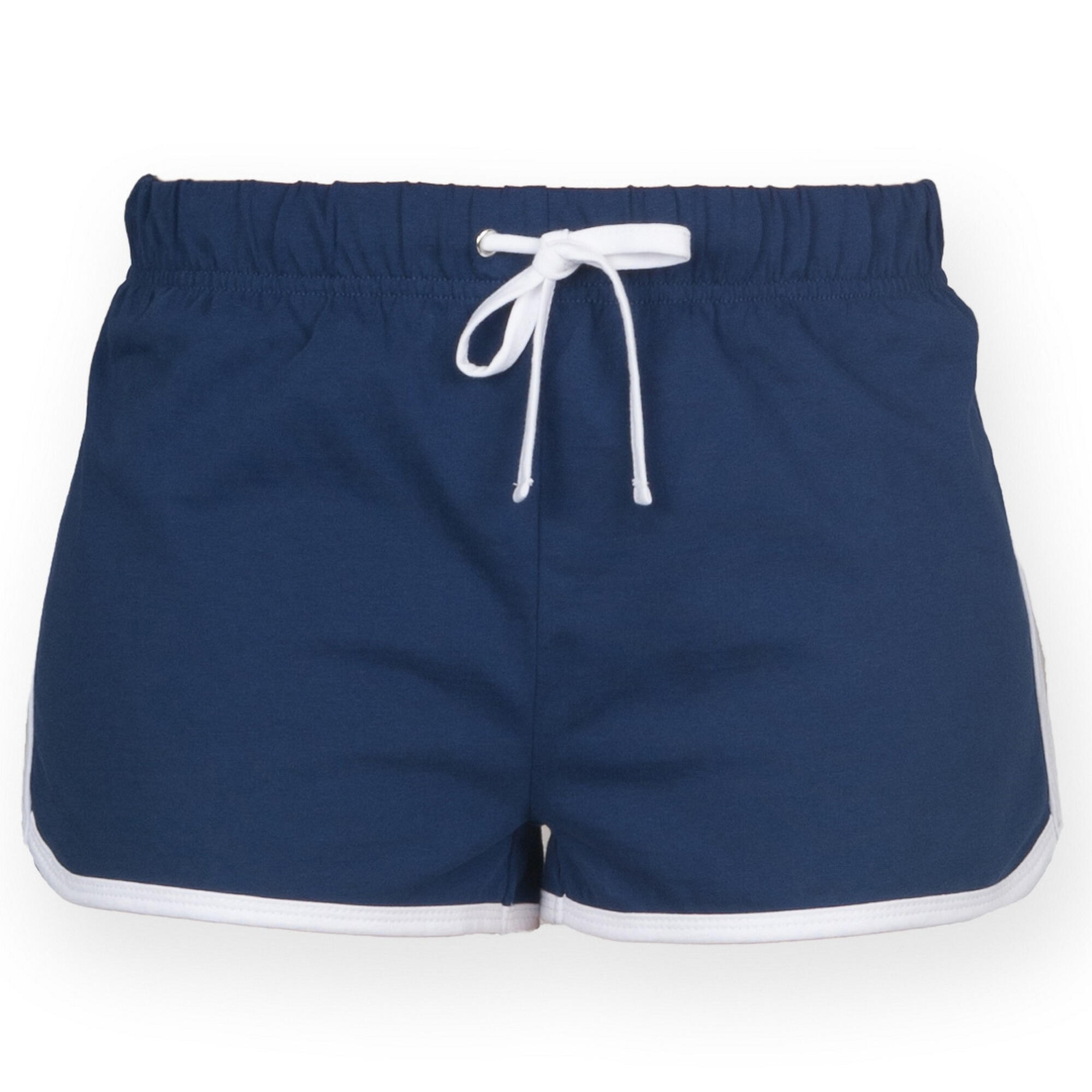 Skinni Fit Womens/Ladies Retro Training / Fitness Sports Shorts