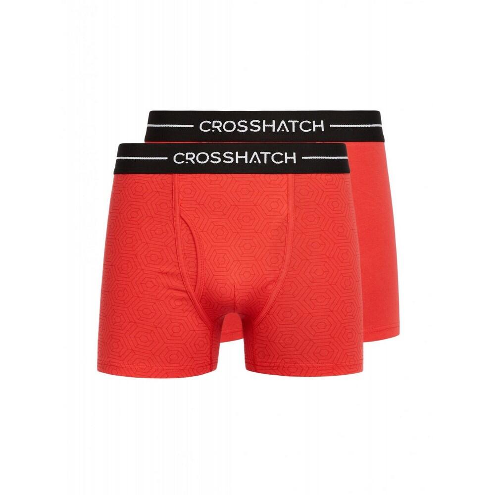 Crosshatch Mens Hexter Boxer Shorts (Pack Of 2)