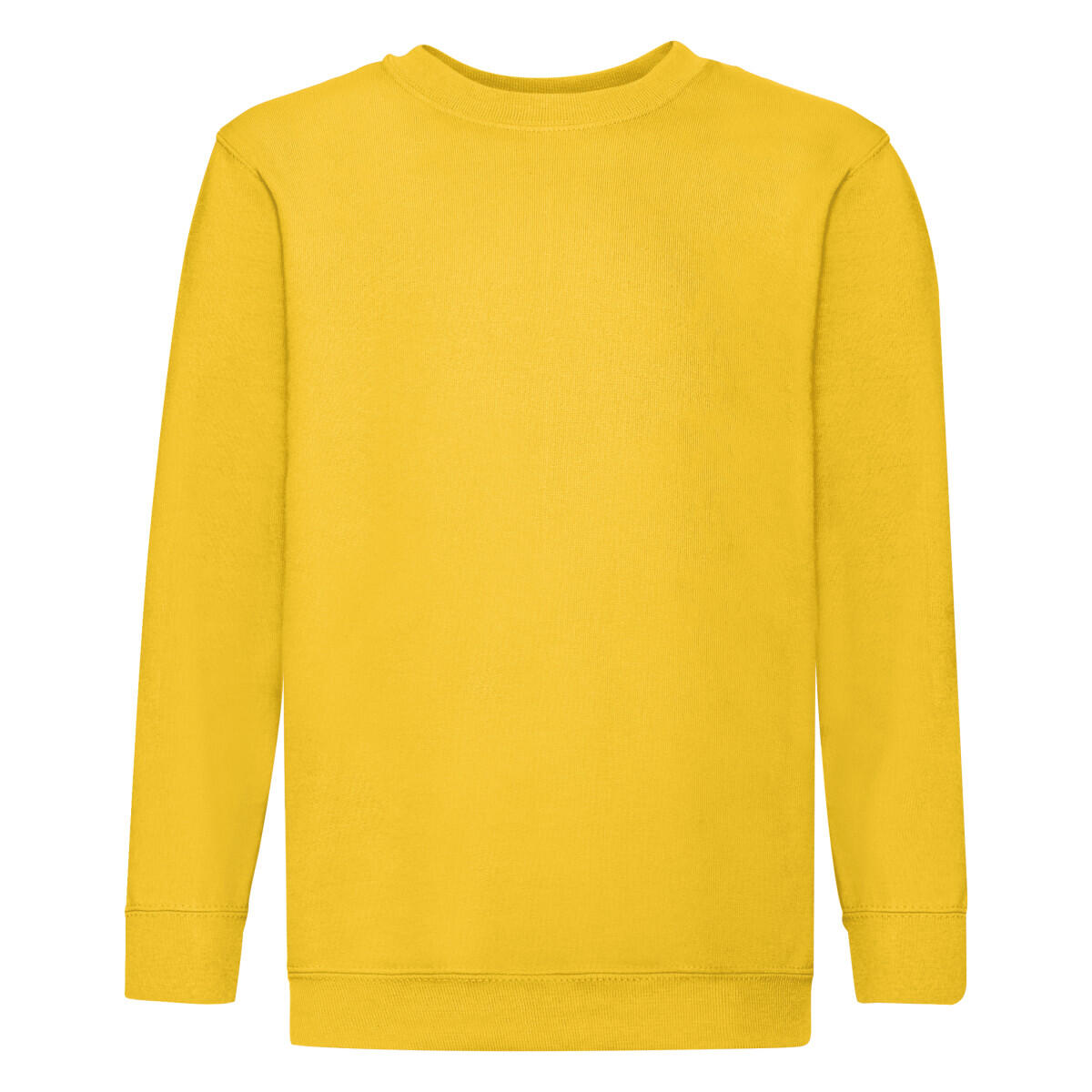 Fruit Of The Loom Childrens Unisex Set In Sleeve Sweatshirt