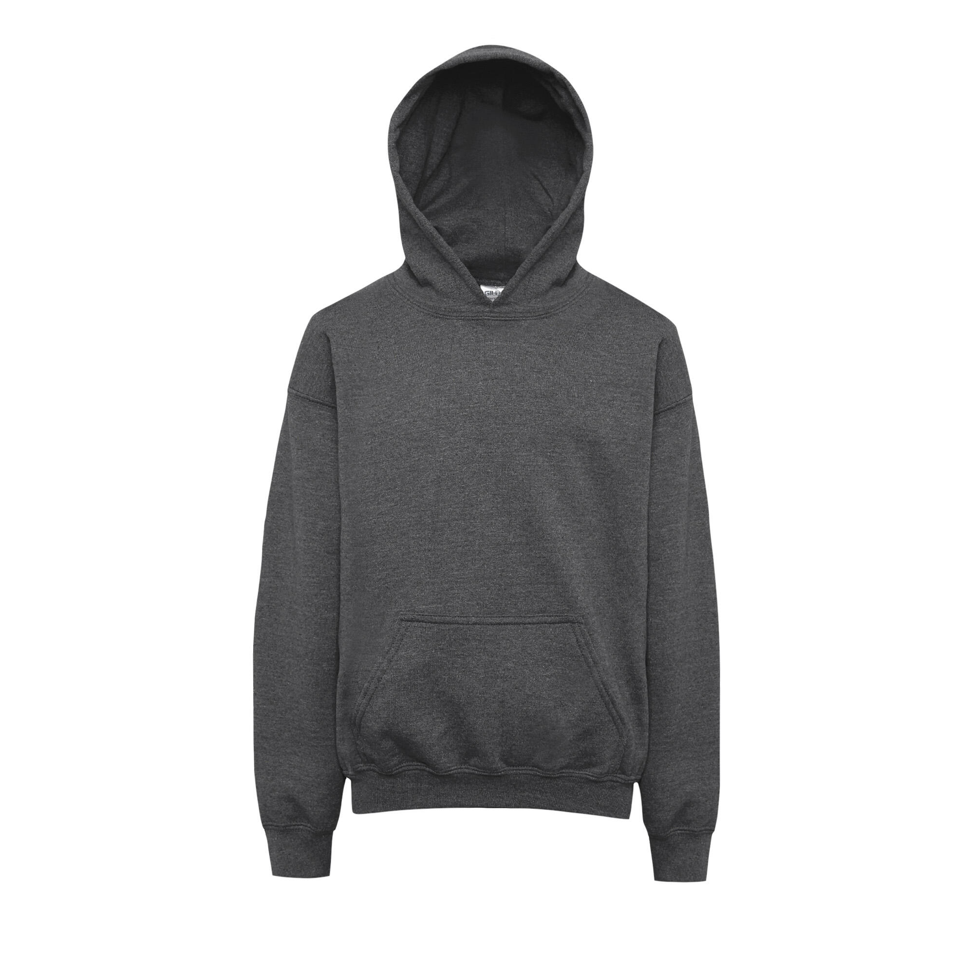 Gildan Heavy Blend Childrens Unisex Hooded Sweatshirt Top / Hoodie