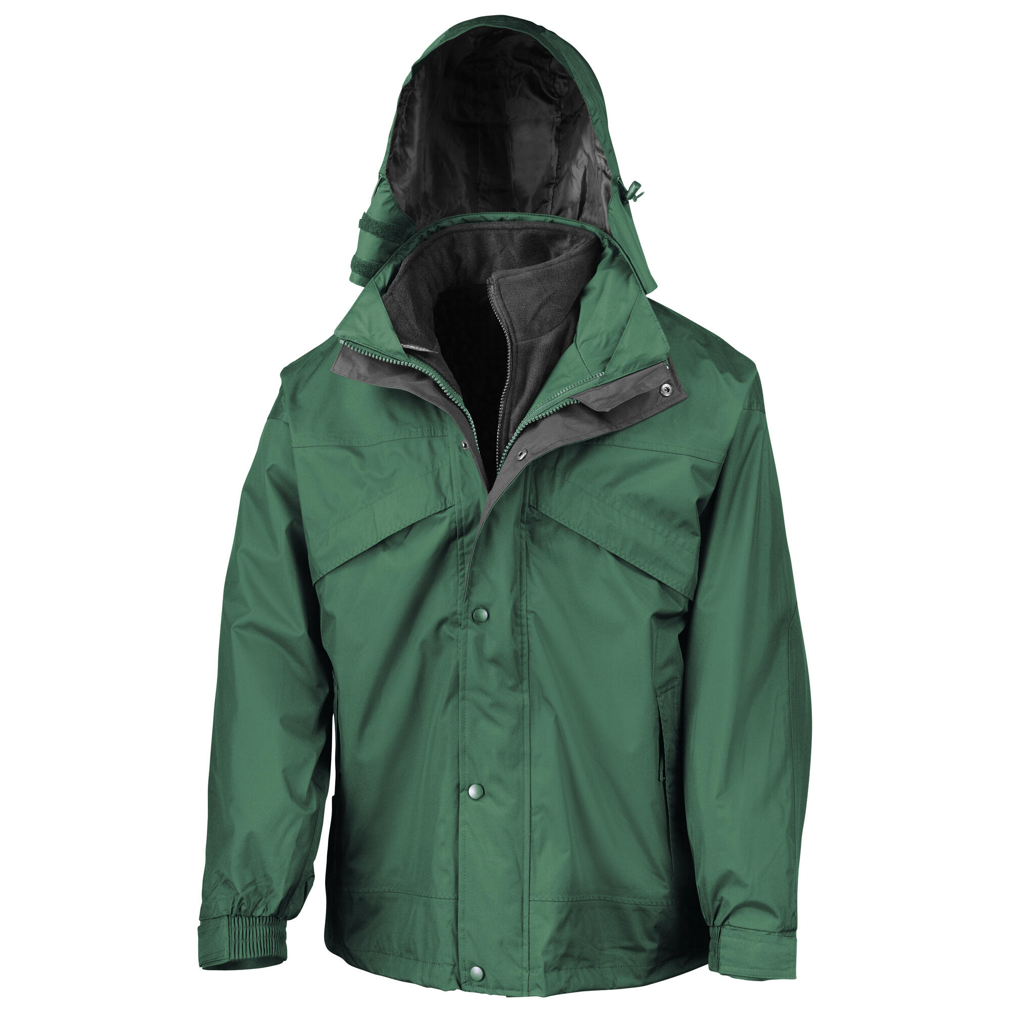 Result Mens 3 In 1 Zip And Clip StormDri Waterproof Windproof Jacket