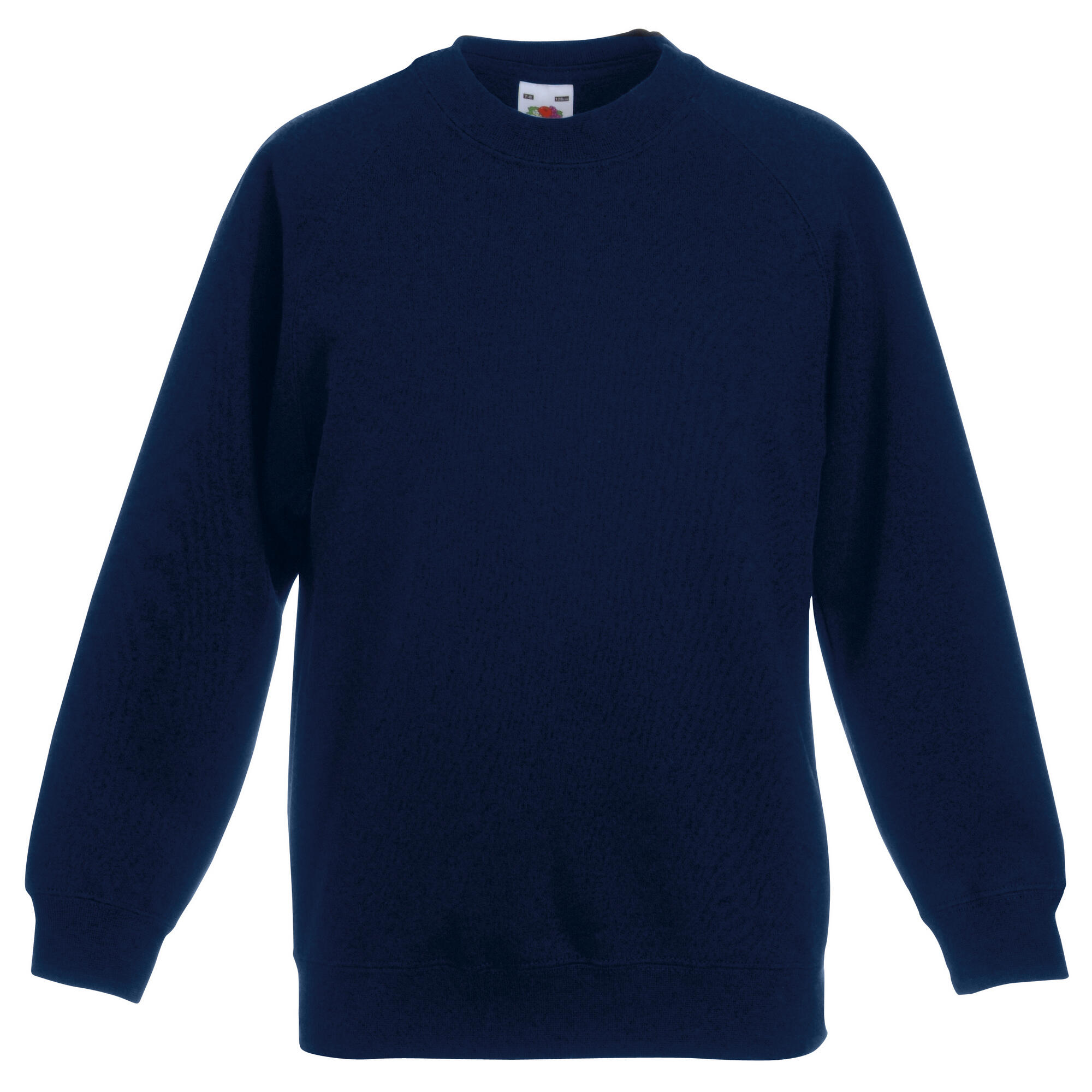 Fruit Of The Loom Childrens Unisex Raglan Sleeve Sweatshirt