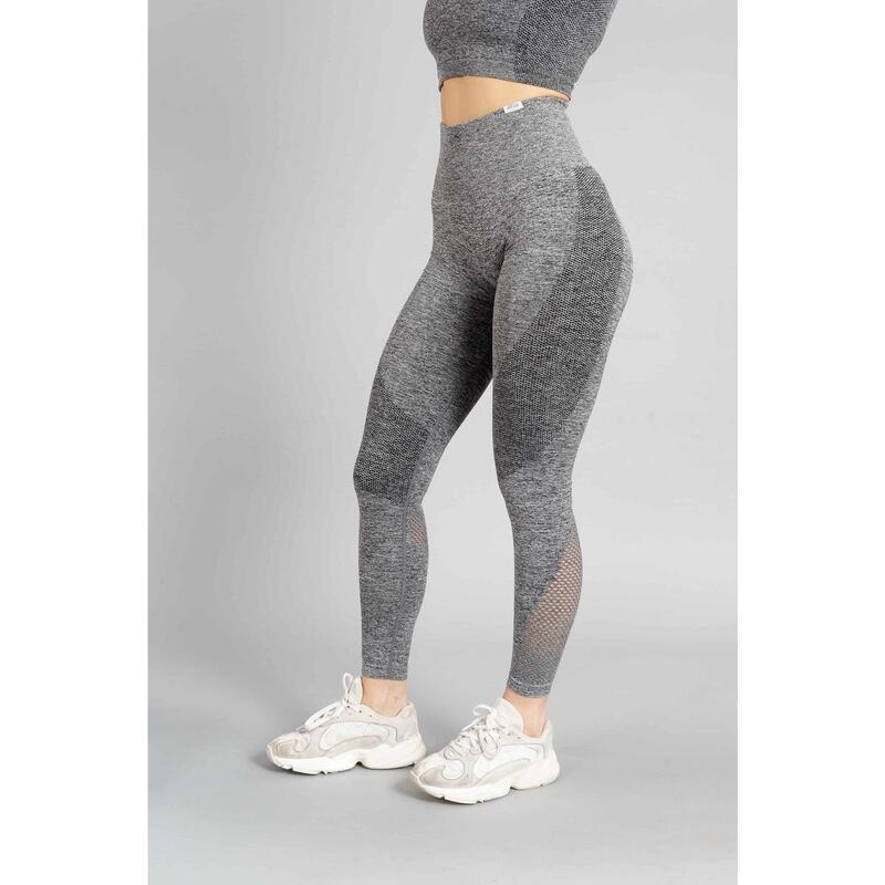 Pulse Seamless Legging Fitness - Mujer - Gris