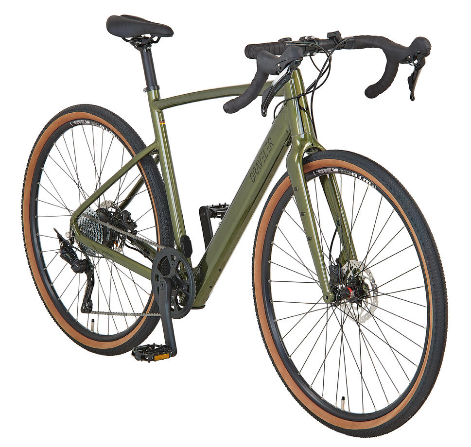Rower elektryczny Prophete Graveler 1.0 Gravel E-Bike z kołami 28 cali