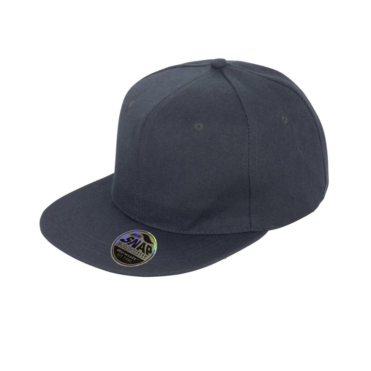Result Unisex Core Bronx Original Flat Peak Snapback Solid Colour Cap (Pack of