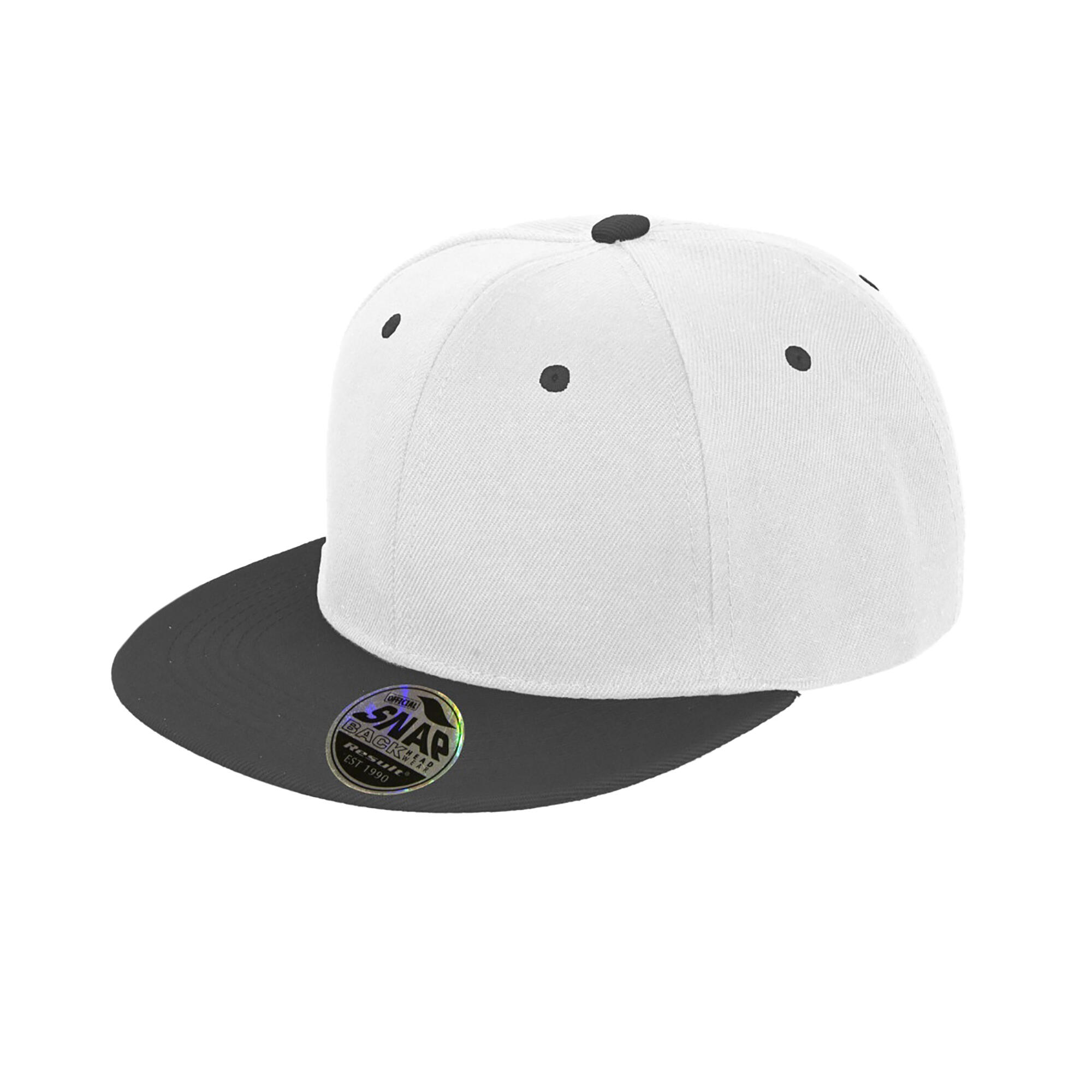 Result Unisex Core Bronx Original Flat Peak Snapback Dual Colour Cap (Pack of 2)