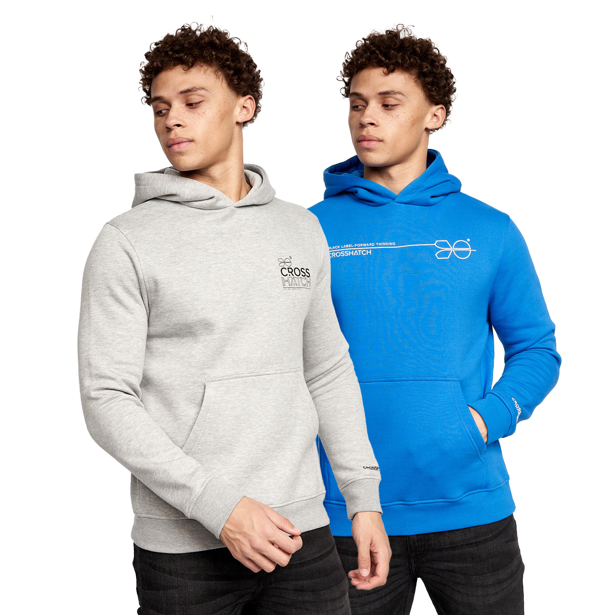 Crosshatch Mens Burmax Hoodie (Pack of 2)