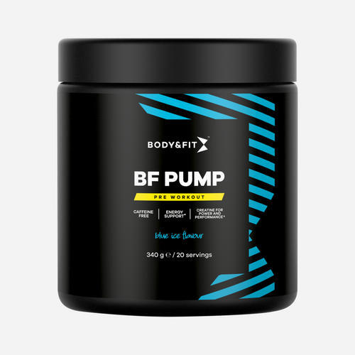 BODY&FIT BF Pump - Pre-workout zonder Cafeïne - Mint - 340 gram