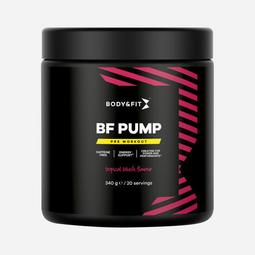 BODY&FIT BF Pump - Pre-workout zonder Cafeïne - Tropical - 340 gram