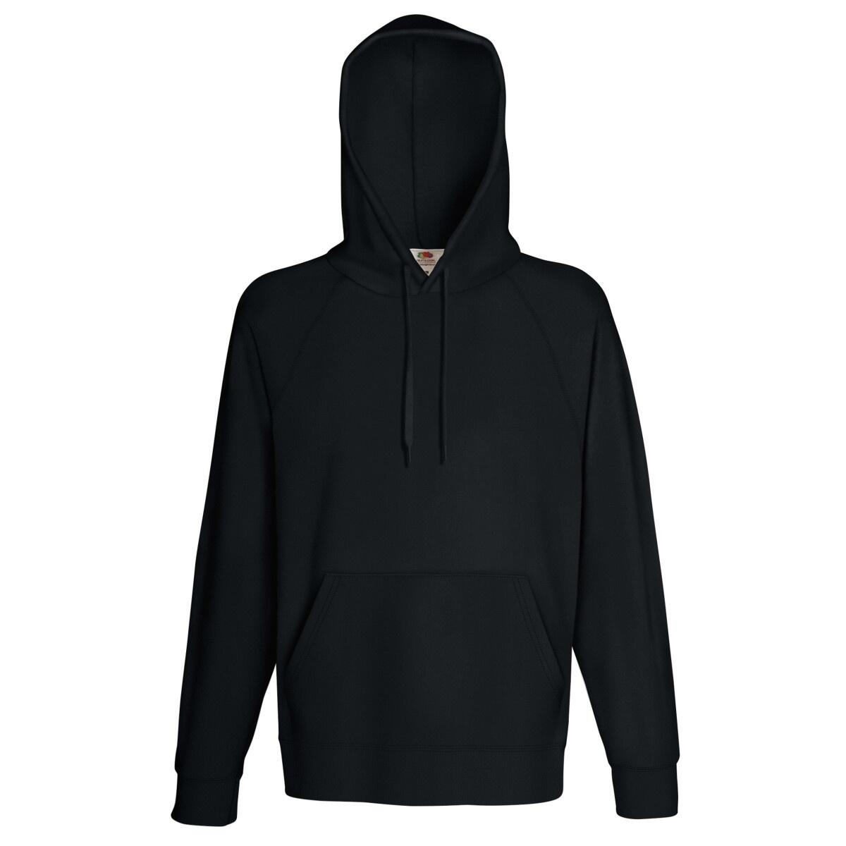 Fruit Of The Loom Mens Lightweight Hooded Sweatshirt / Hoodie (240 GSM)