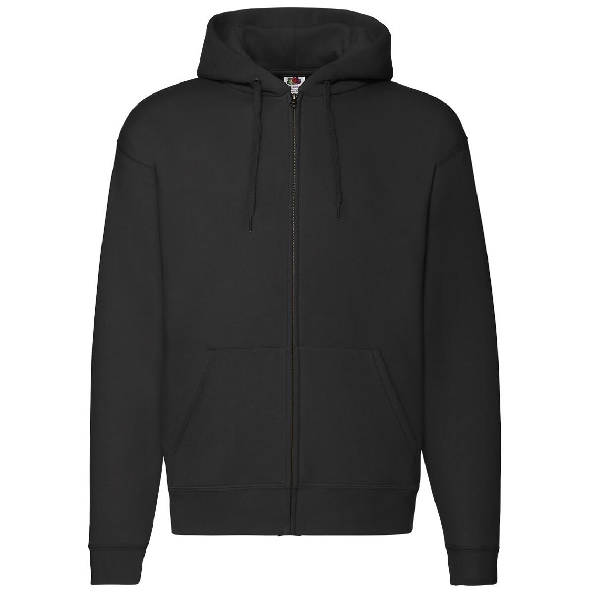 Fruit Of The Loom Mens Zip Through Hooded Sweatshirt / Hoodie