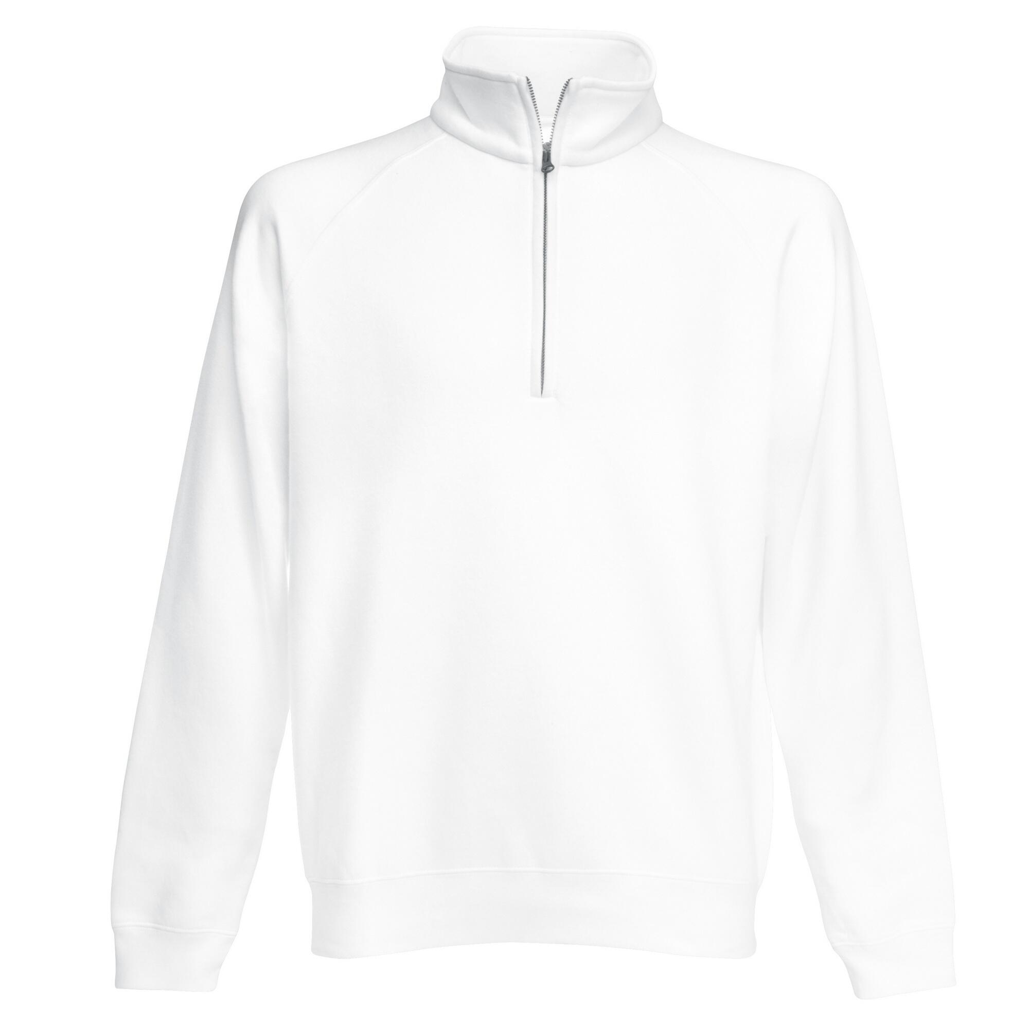 Fruit Of The Loom Mens Zip Neck Sweatshirt