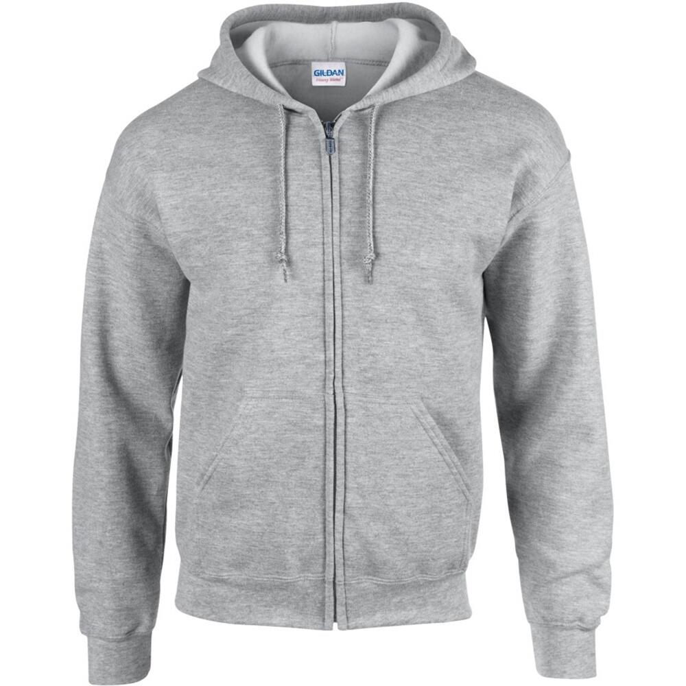 Gildan Heavy Blend Unisex Adult Full Zip Hooded Sweatshirt Top
