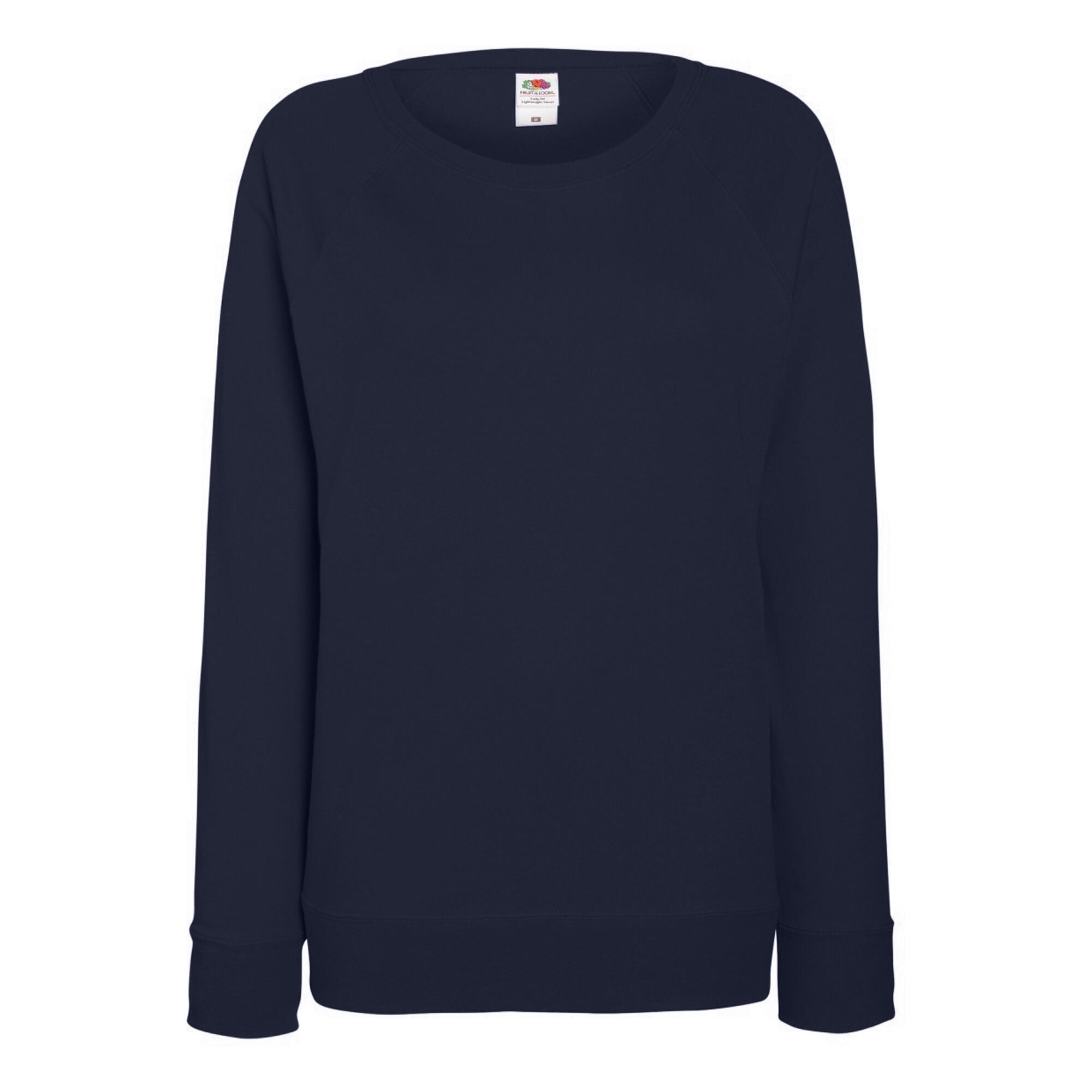 Fruit OF The Loom Ladies Fitted Lightweight Raglan Sweatshirt (240 GSM)
