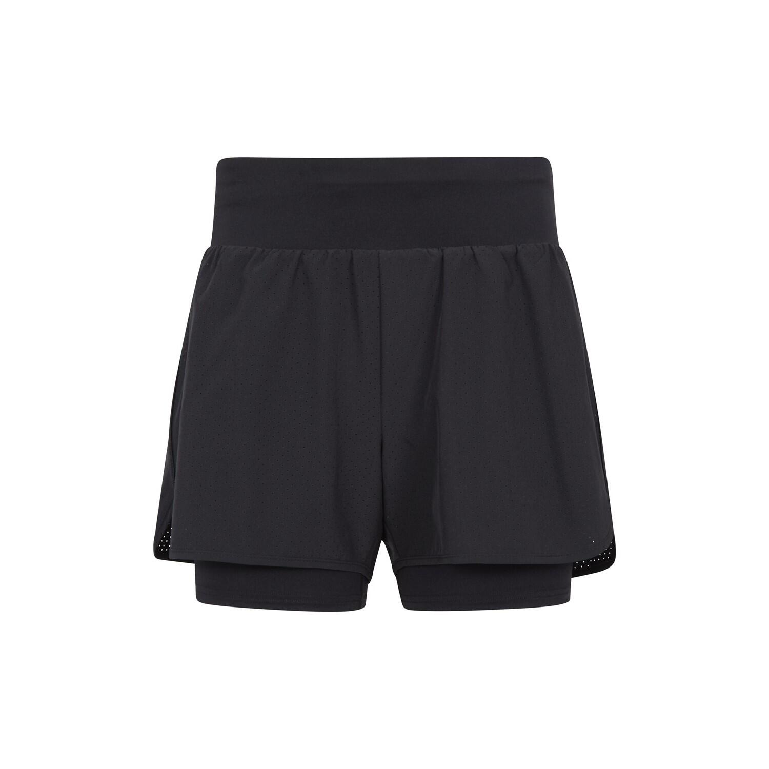 Mountain Warehouse Womens/Ladies Double Layered Running Shorts