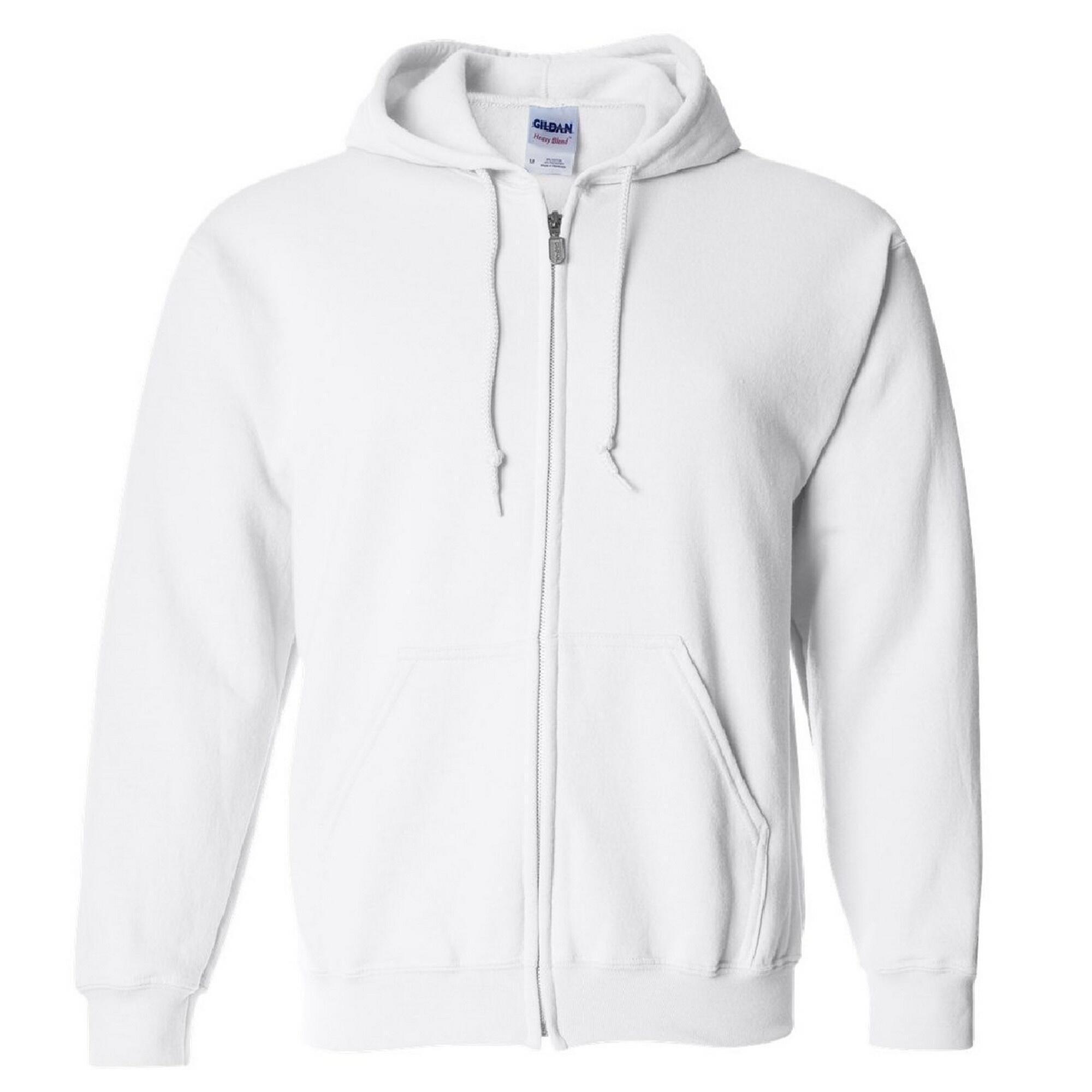 Gildan Heavy Blend Unisex Adult Full Zip Hooded Sweatshirt Top
