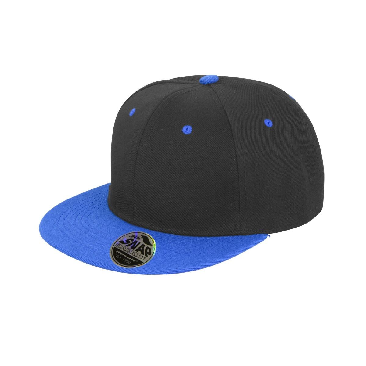 Result Unisex Core Bronx Original Flat Peak Snapback Dual Colour Cap (Pack of 2)