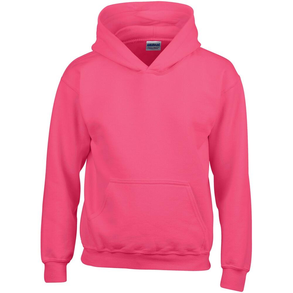 Gildan Heavy Blend Childrens Unisex Hooded Sweatshirt Top / Hoodie
