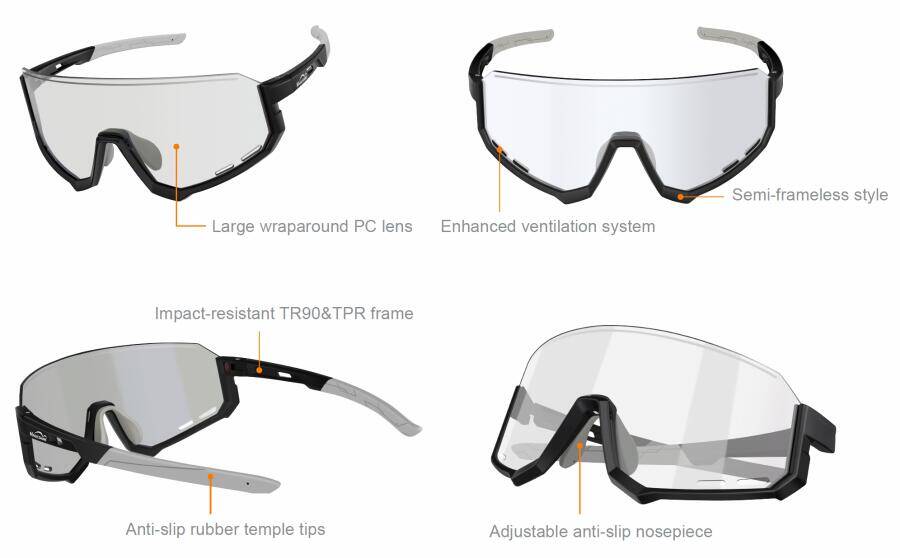 Magicshine Sprinter Photochromic Sunglasses-Red -  5