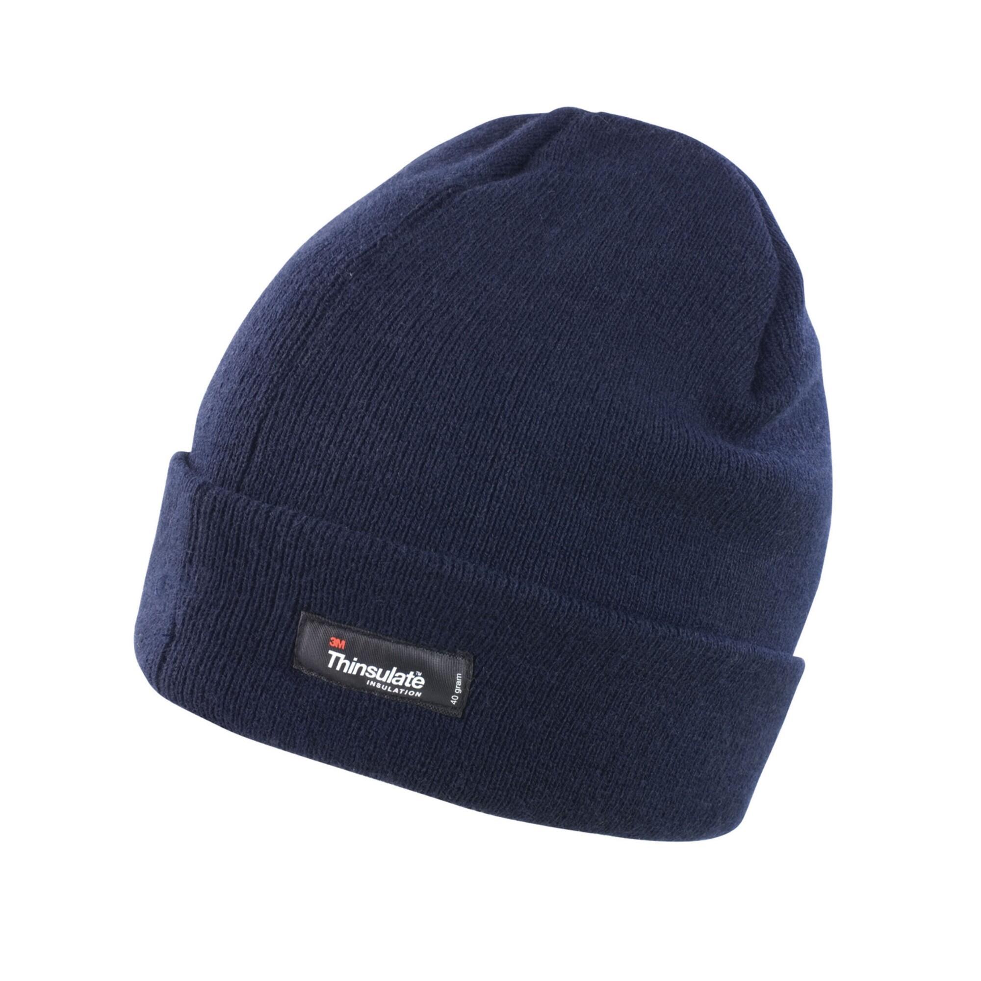Result Winter Essentials Unisex Adult Ribbed Thinsulate Lightweight Beanie