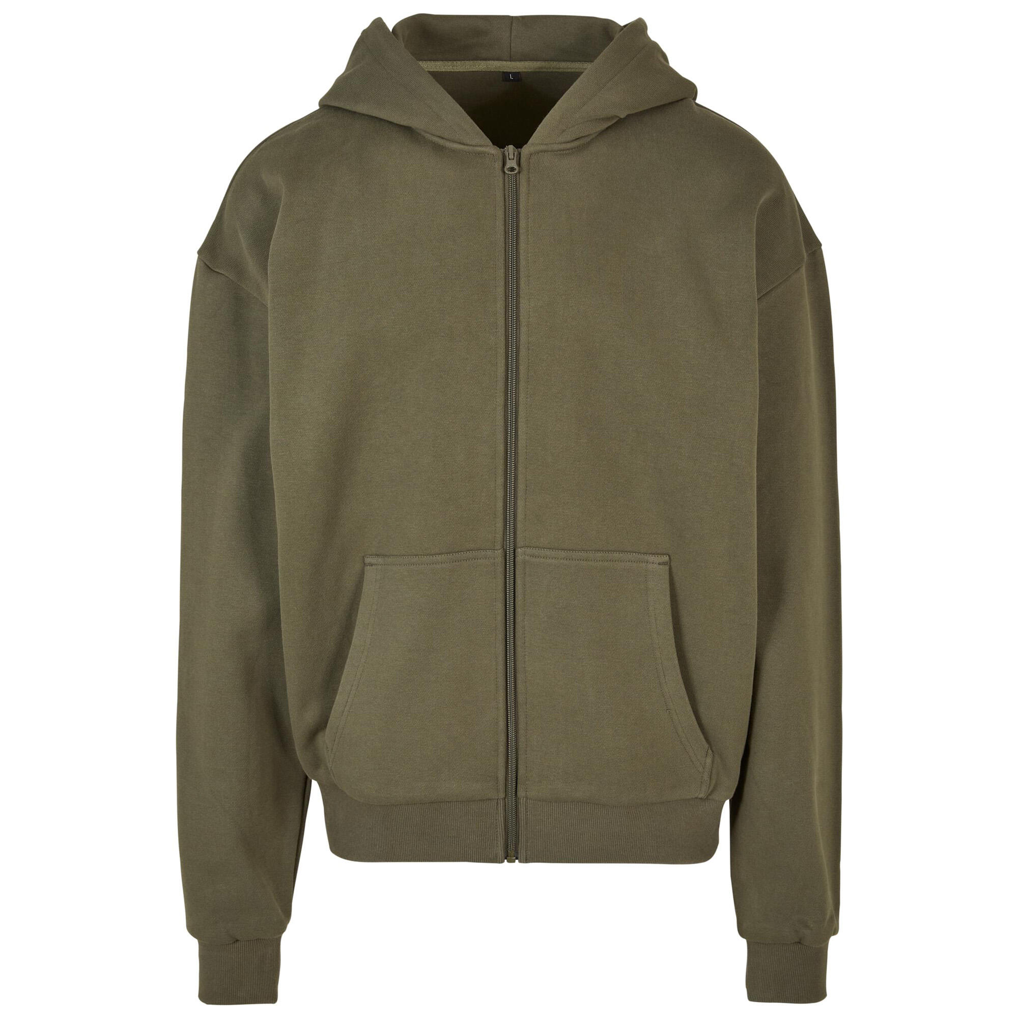 Build Your Brand Mens Ultra Heavyweight Full Zip Hoodie