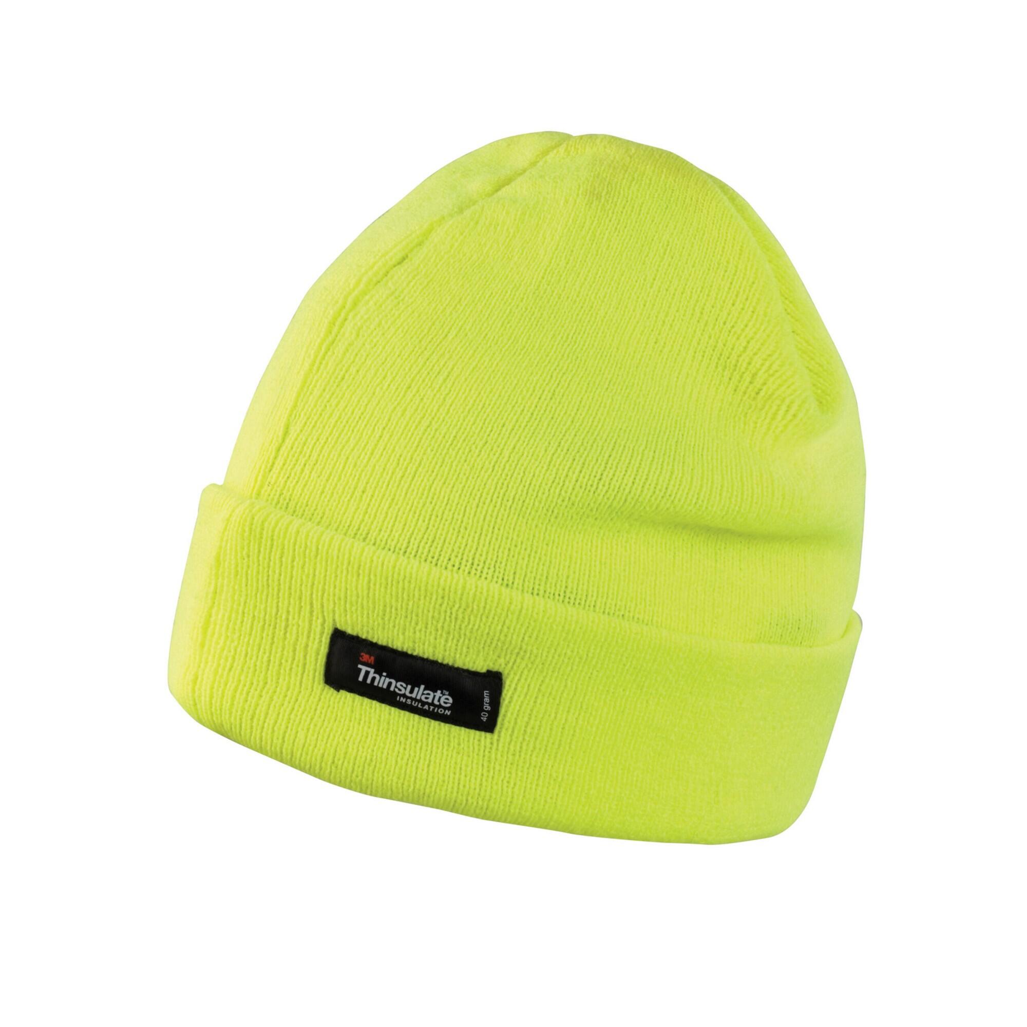 Result Winter Essentials Unisex Adult Ribbed Thinsulate Lightweight Beanie