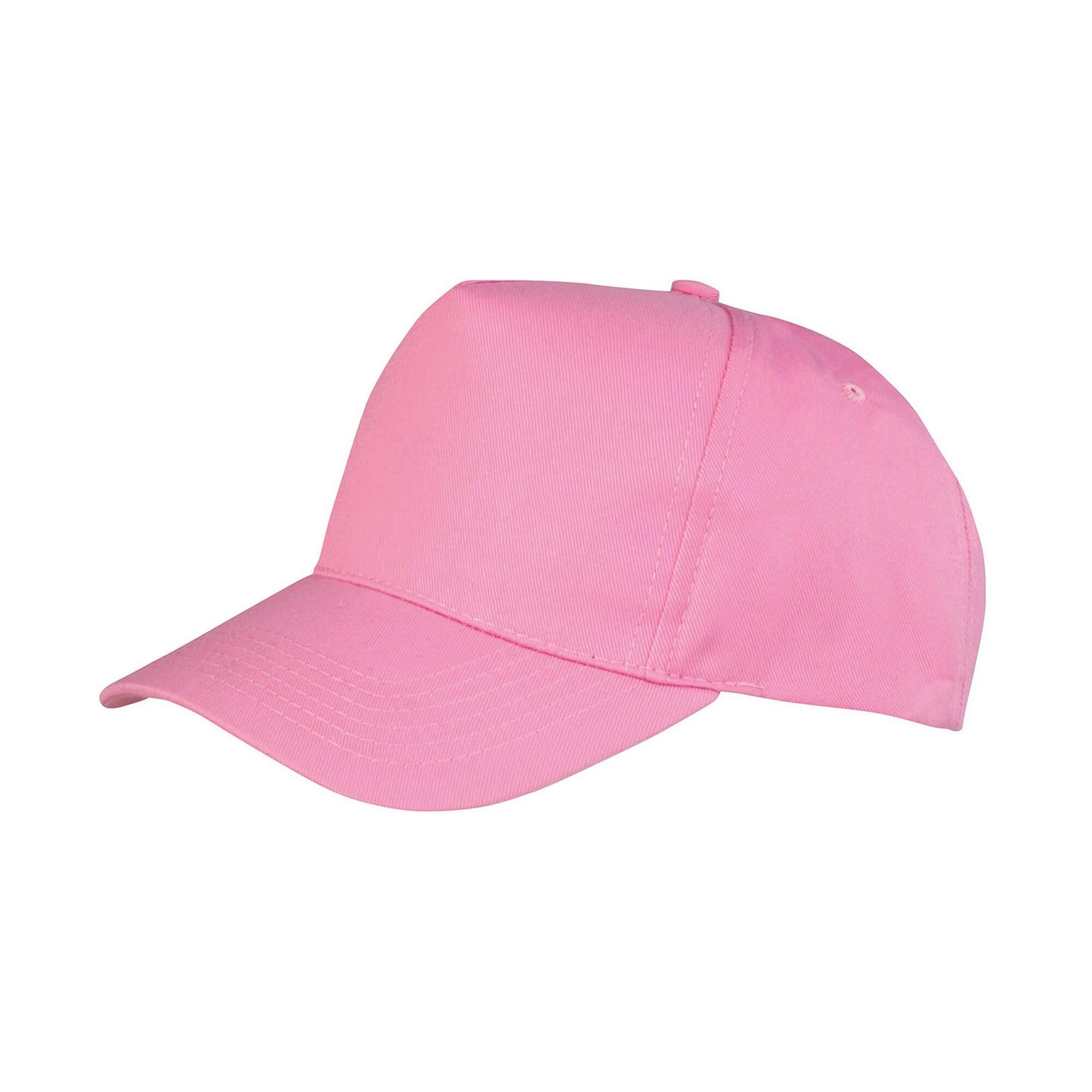 Result Headwear Boston 5 Panel Polycotton Baseball Cap
