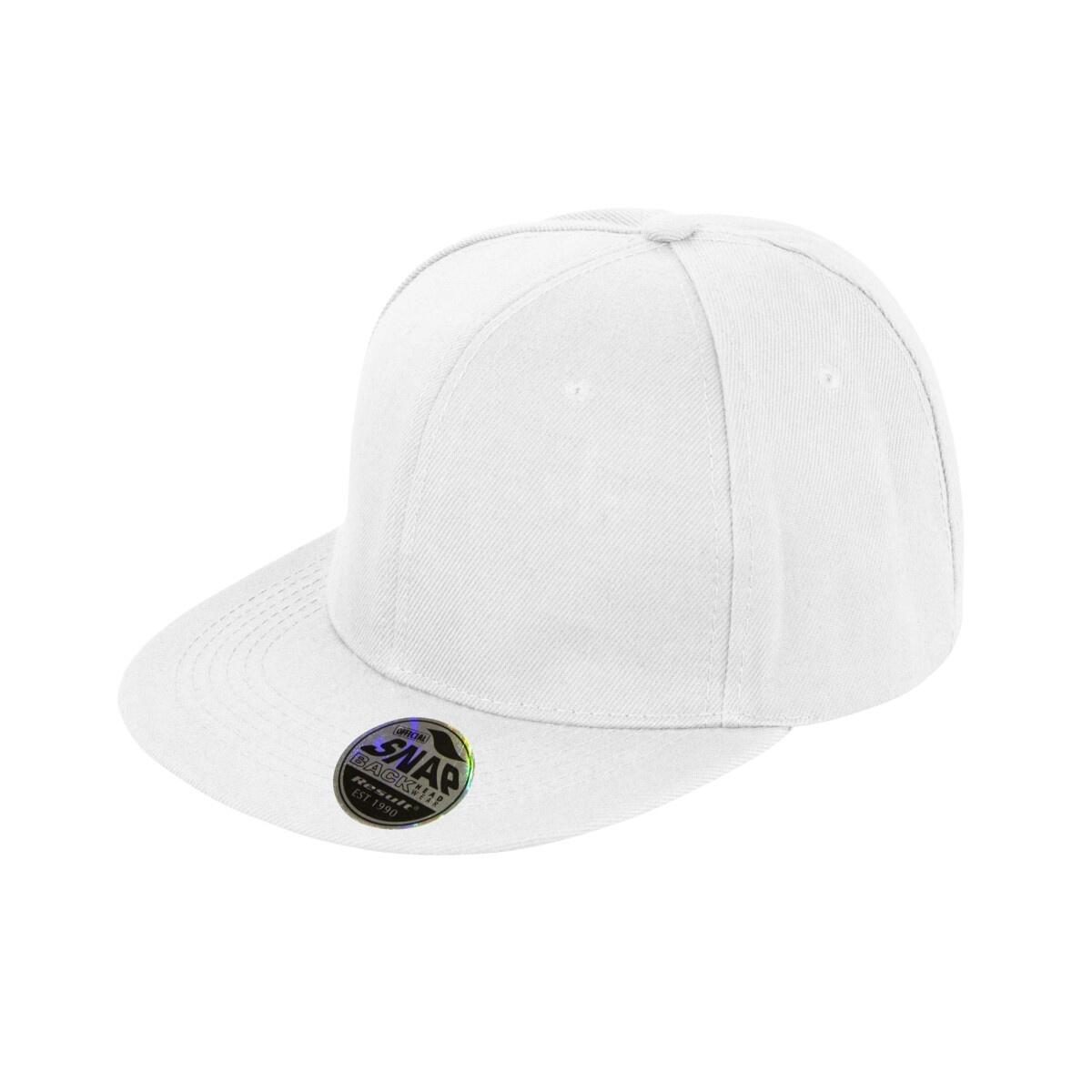 Result Unisex Core Bronx Original Flat Peak Snapback Solid Colour Cap (Pack of