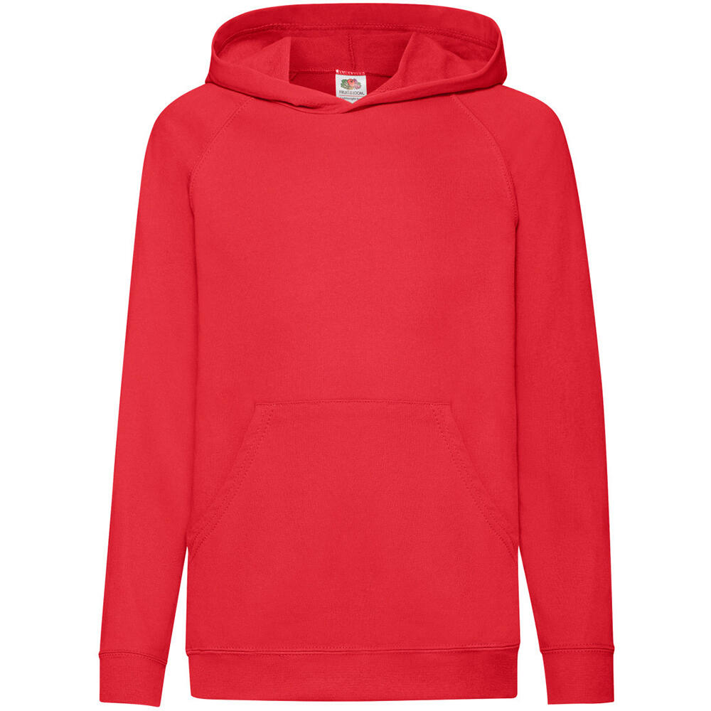 Fruit Of The Loom Childrens Unisex Lightweight Hooded Sweatshirt / Hoodie
