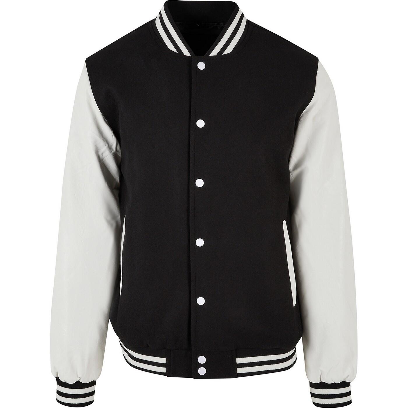 Build Your Brand Mens Old School College Varsity Jacket