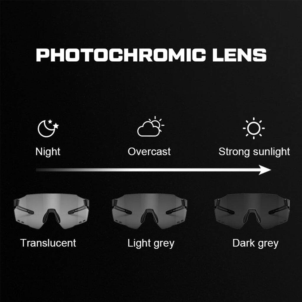 Magicshine Windbreaker Photochromic Sunglasses-Black -  4