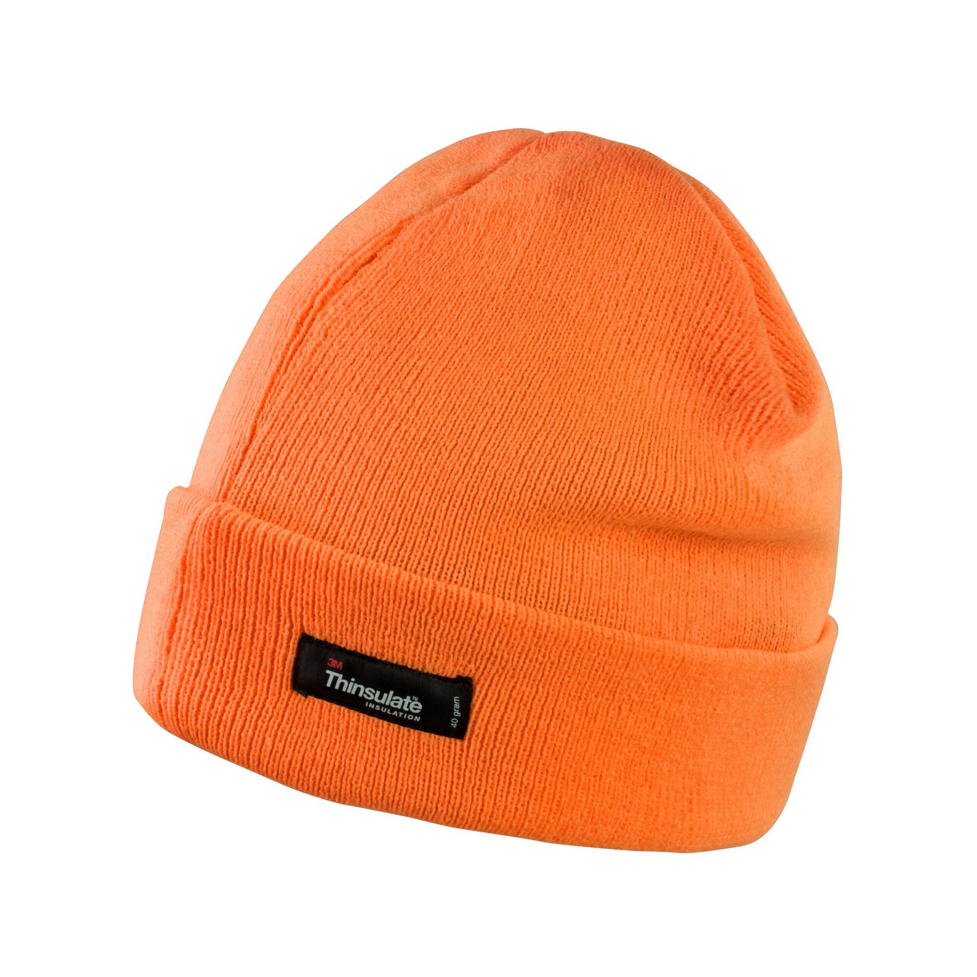 Result Winter Essentials Unisex Adult Ribbed Thinsulate Lightweight Beanie