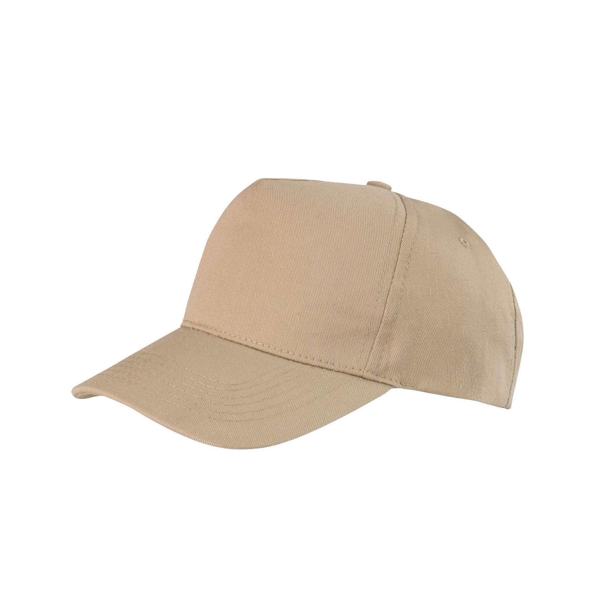Result Headwear Boston 5 Panel Polycotton Baseball Cap