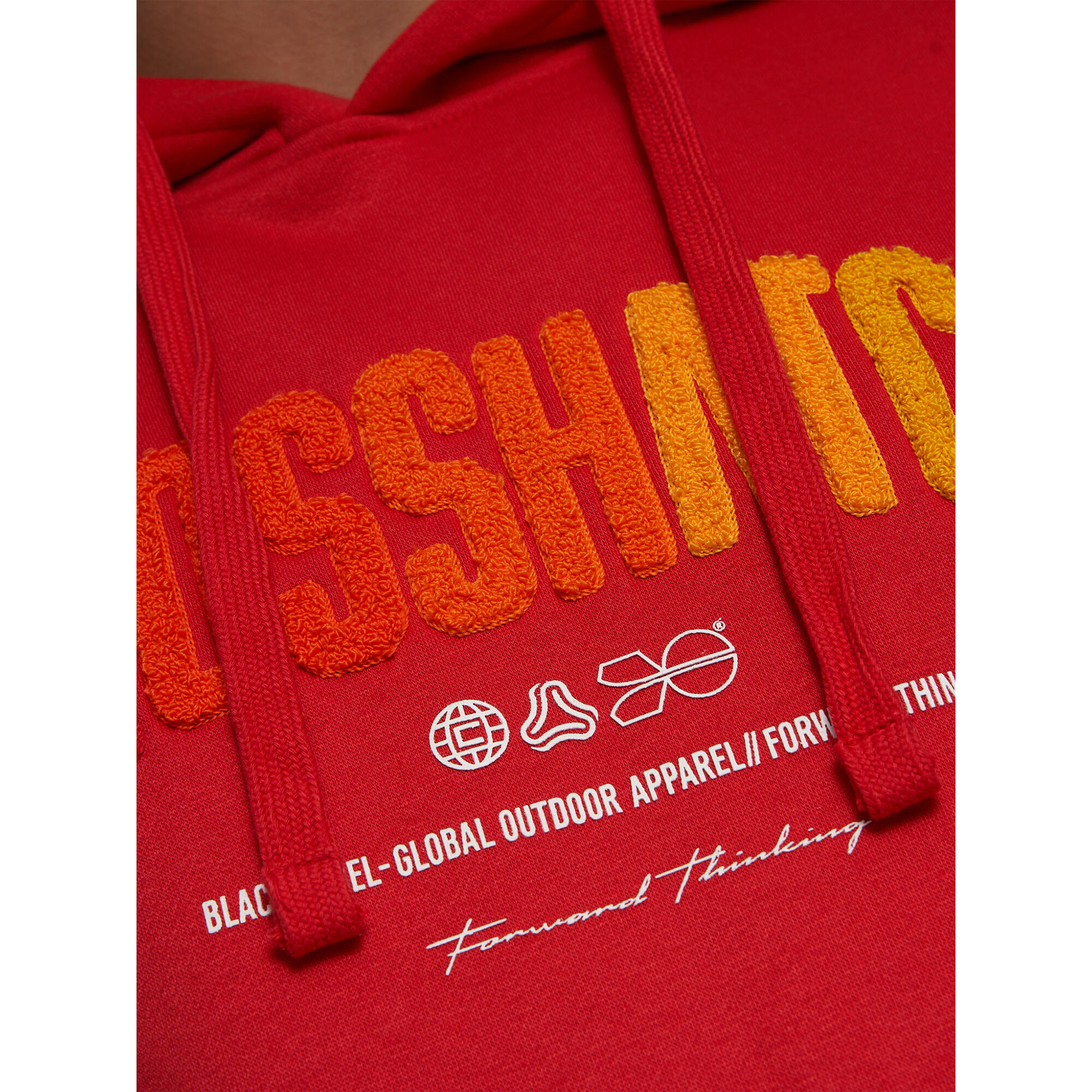 Crosshatch Mens Flocked Hoodie