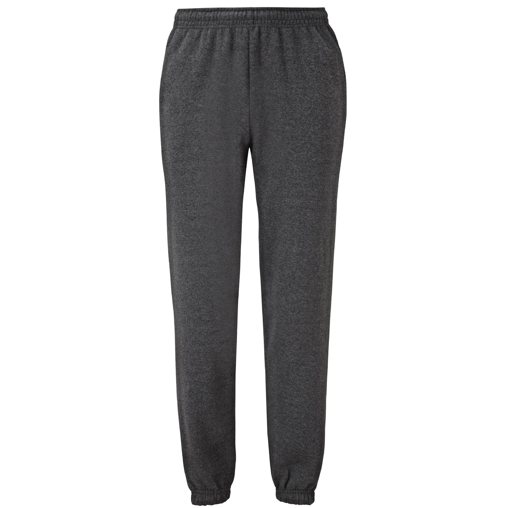 Fruit Of The Loom Mens Elasticated Cuff Jog Pants / Jogging Bottoms