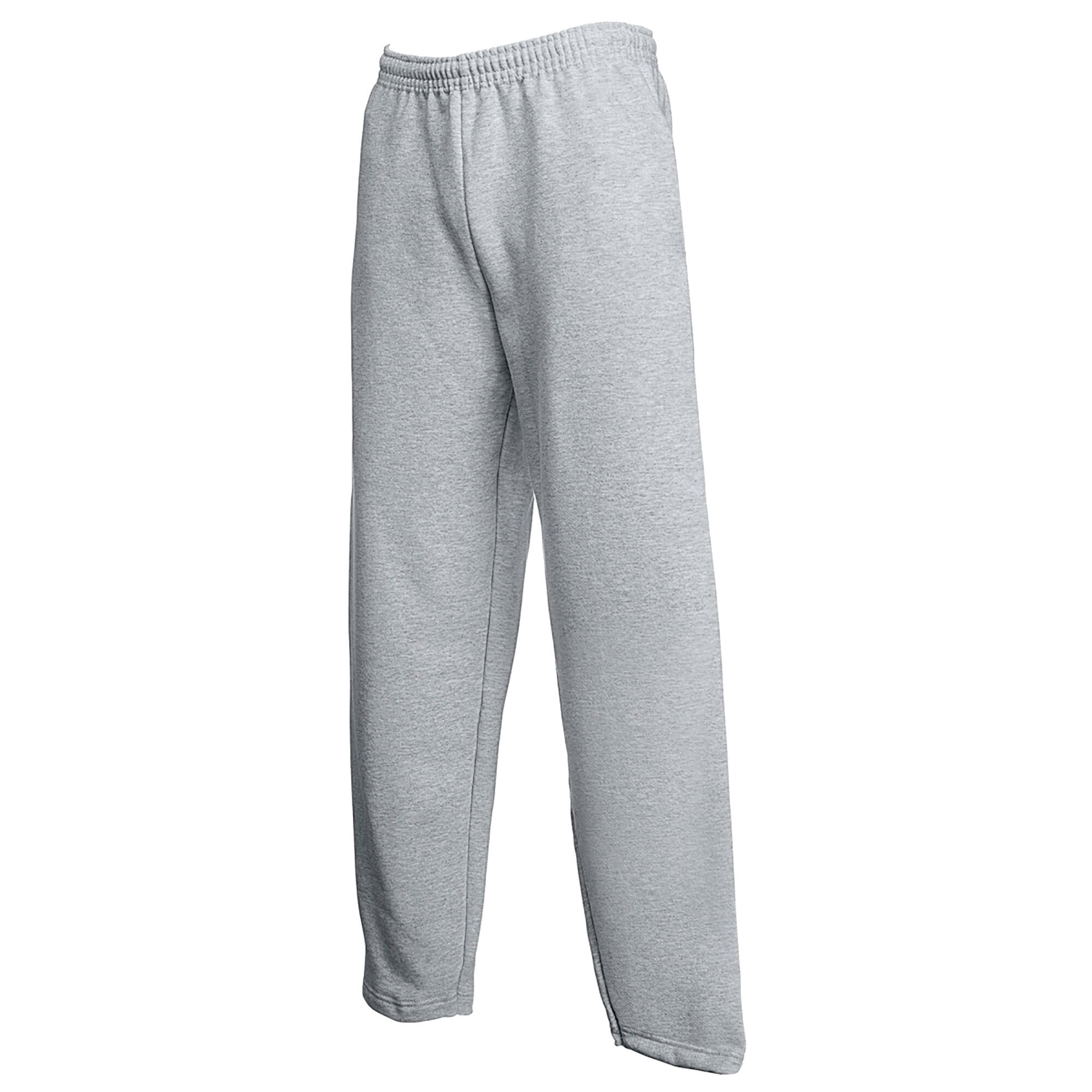 Fruit Of The Loom Mens Open Hem Jog Pants / Jogging Bottoms