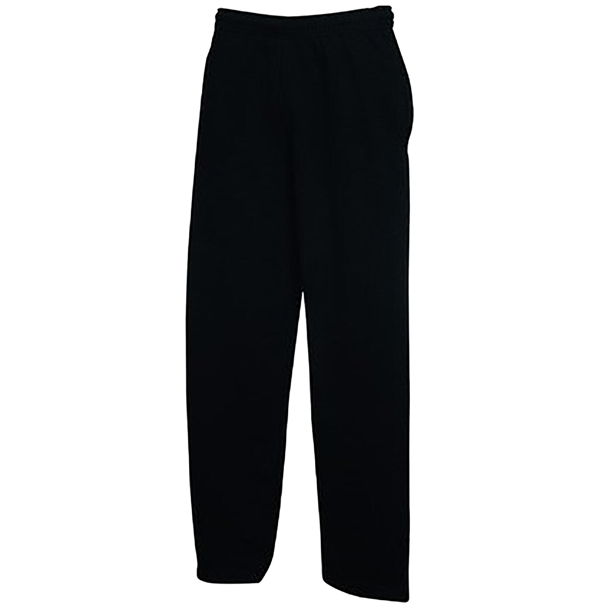 Fruit Of The Loom Mens Open Hem Jog Pants / Jogging Bottoms