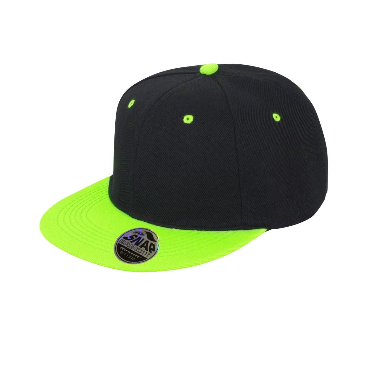 Result Unisex Core Bronx Original Flat Peak Snapback Dual Colour Cap