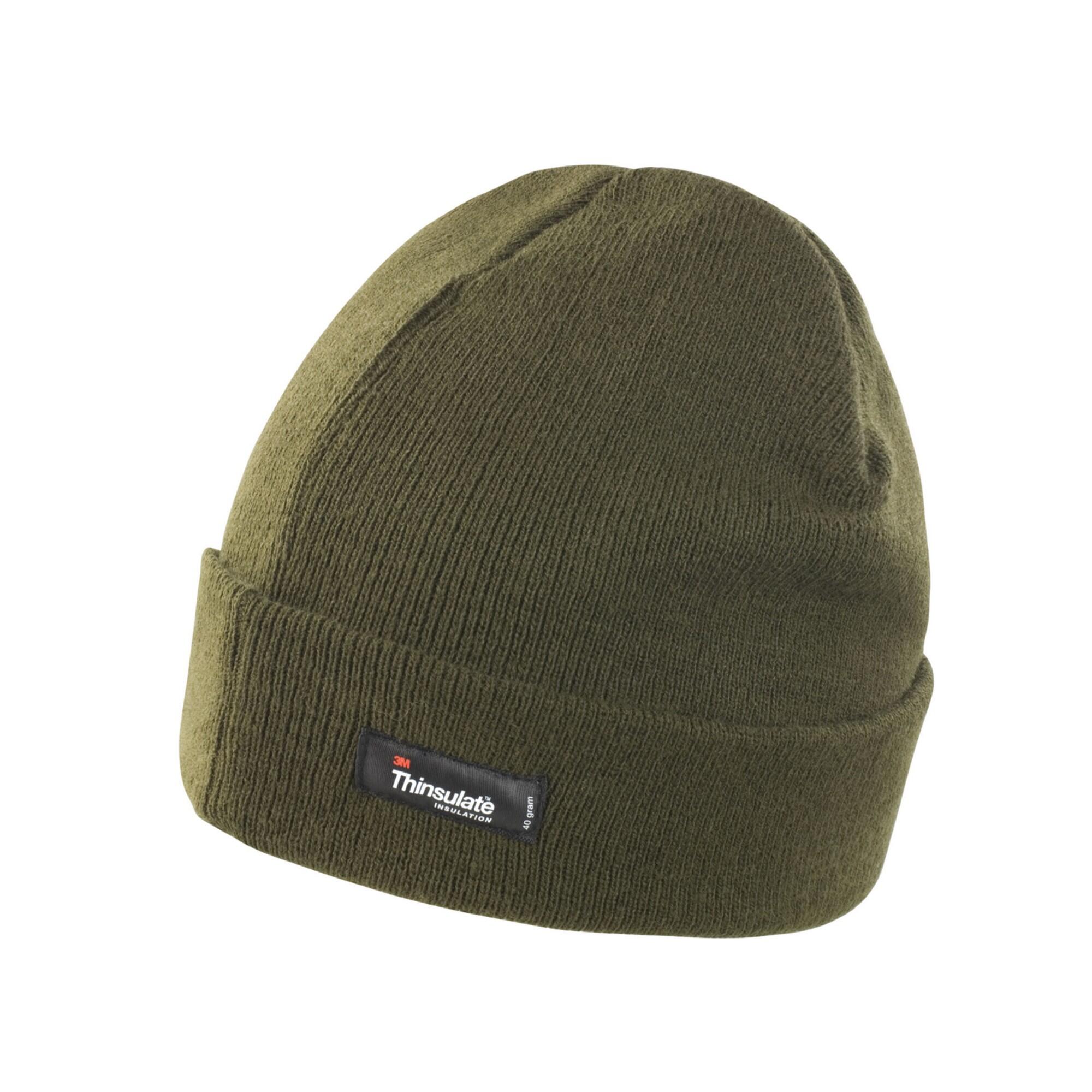 Result Winter Essentials Unisex Adult Ribbed Thinsulate Lightweight Beanie