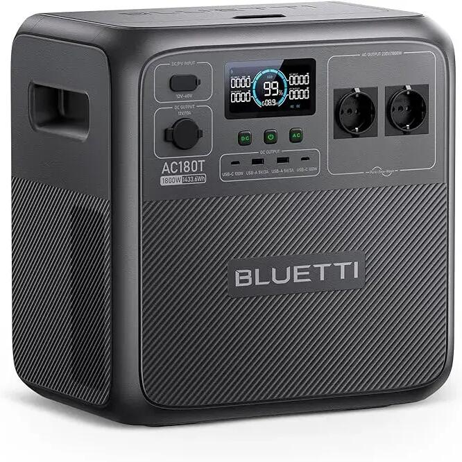 AC180T 1800W/1433Wh Power Station, Solar Generator for Camping , Backup Power