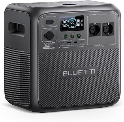 Tragbares Kraftwerk BLUETTI AC180T 1800W/1432Wh, Solargenerator für Camping