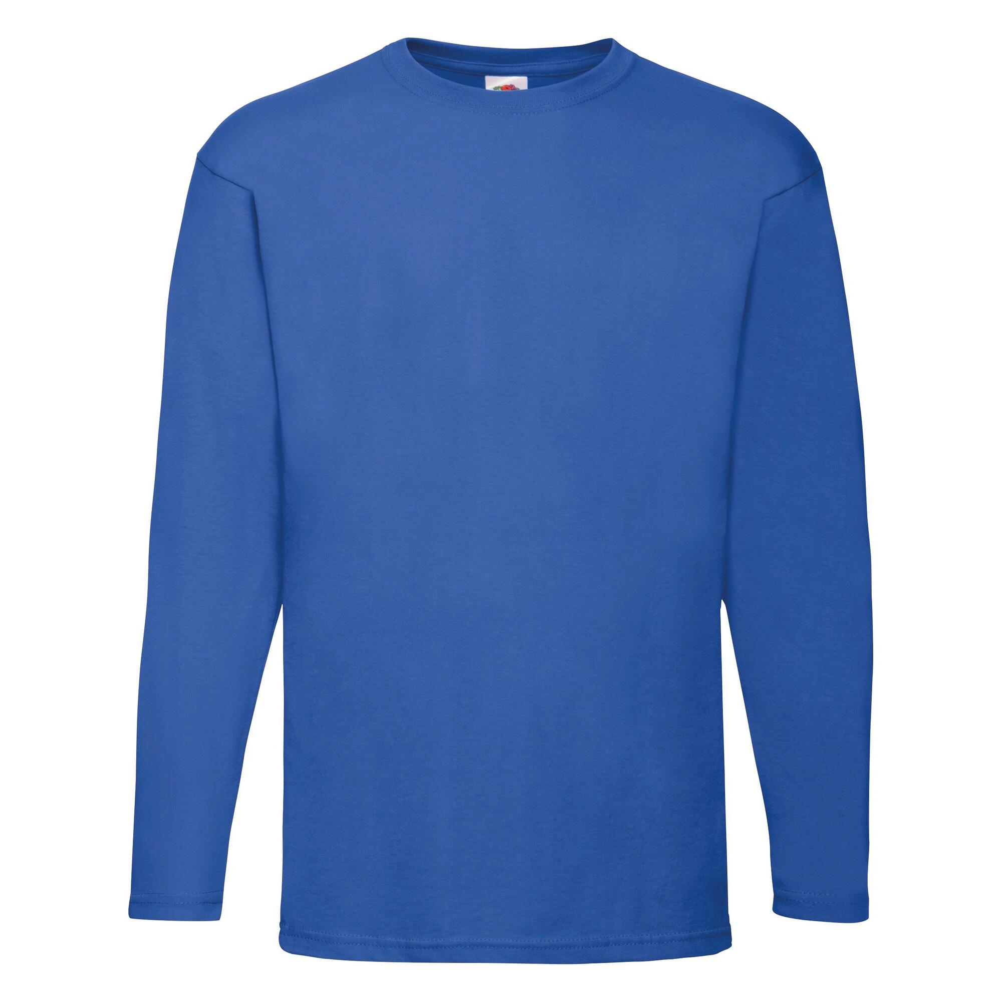 Fruit Of The Loom Mens Valueweight Crew Neck Long Sleeve T-Shirt