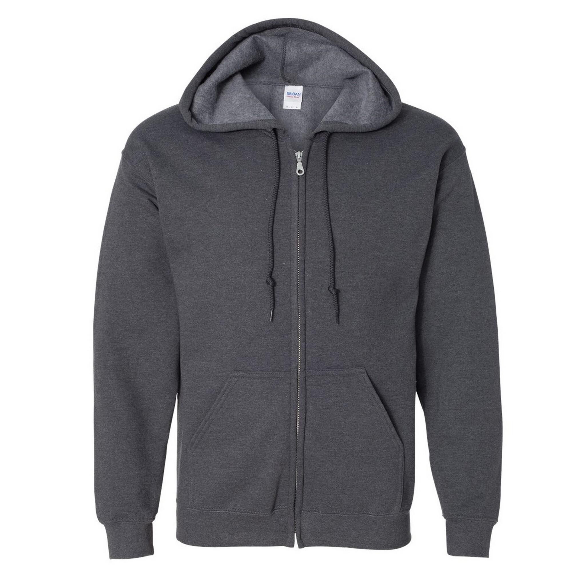 Gildan Heavy Blend Unisex Adult Full Zip Hooded Sweatshirt Top