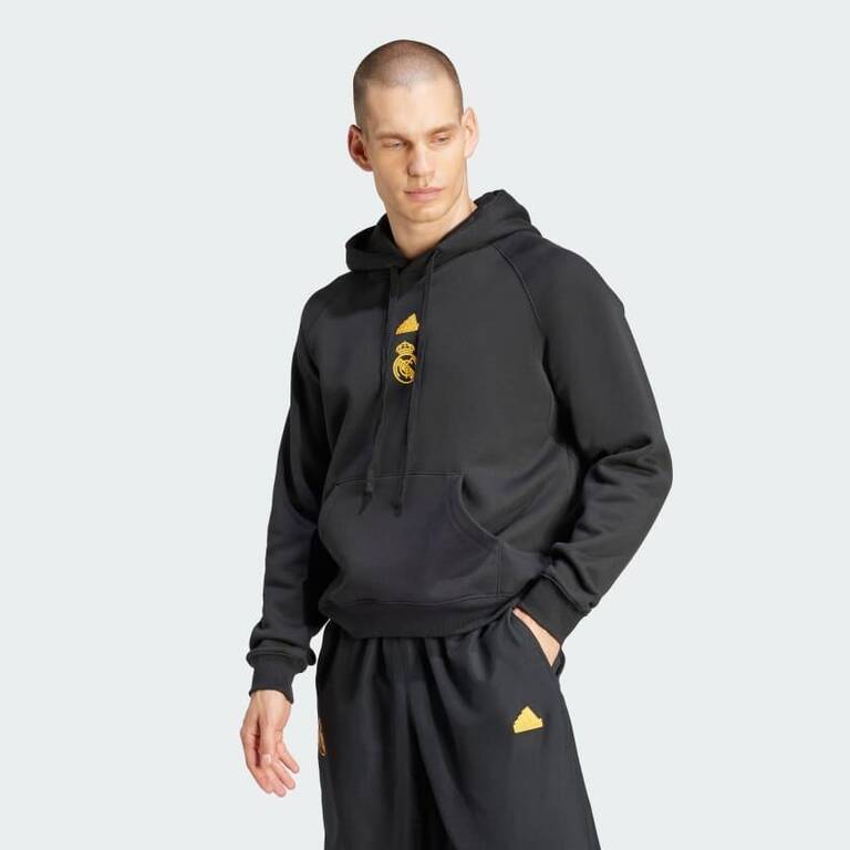 Adidas REAL LS HD Men Football Sweatshirt Black