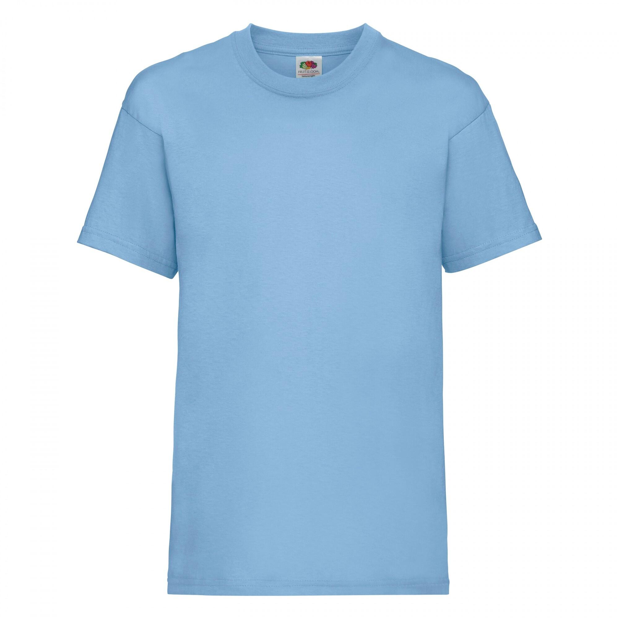 Fruit Of The Loom Childrens/Kids Unisex Valueweight Short Sleeve T-Shirt (Pack