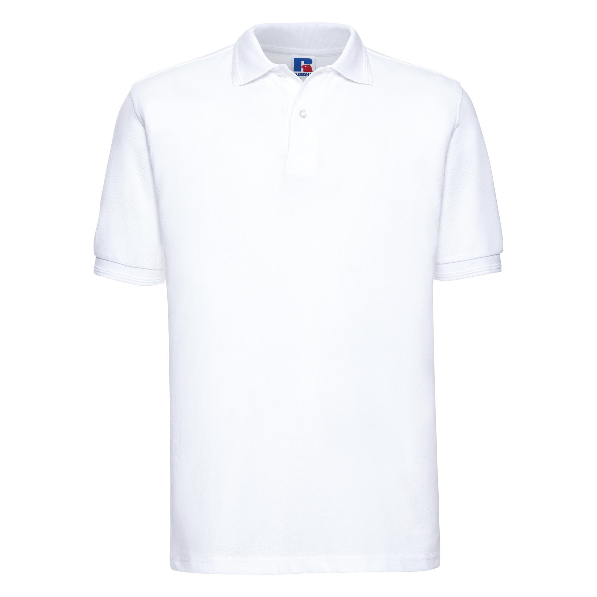 Russell Mens Ripple Collar & Cuff Short Sleeve Polo Shirt