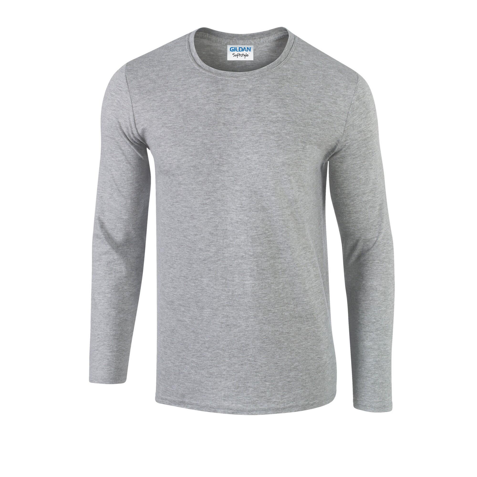 Gildan Unisex Adult Softstyle Polycotton Long-Sleeved T-Shirt