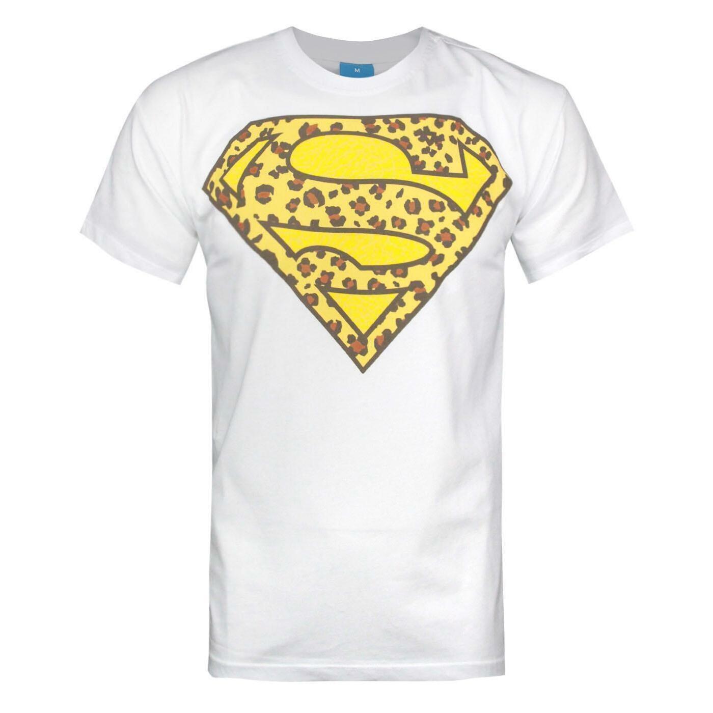 Addict Mens Leopard Symbol Superman T-Shirt