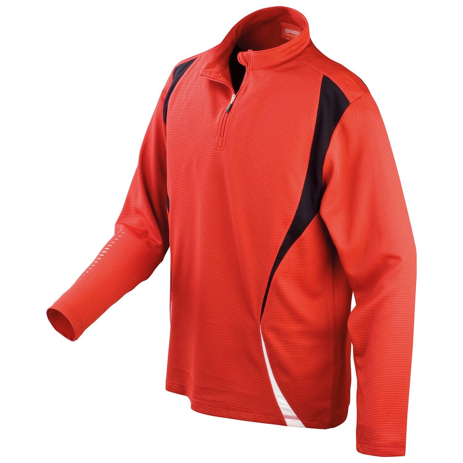 Spiro Unisex Adult Trial Zip Neck Training Top
