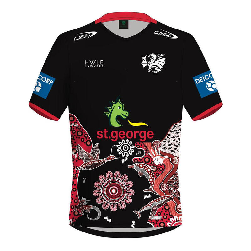 Camiseta De Entrenamiento Hombre St. George Illawara Dragons Nrl 2024